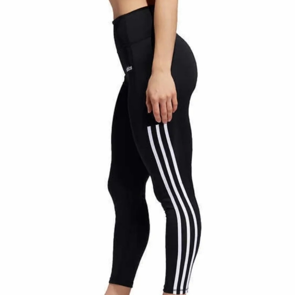 NWT Adidas Aeroready High Rise 7/8 Athletic Women's 3 Atripe Active